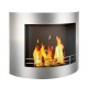 LUNA Biofireplaces.FD60 Bio fireplaces ethanol fireplaces silver