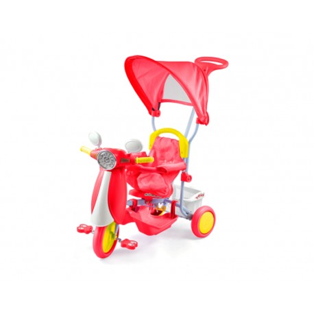 Triciclo Vespino rosso per bambini Dugez