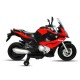 Moto Motocicletta Elettrica 12V Per Bambini Bmw S1000 XR Rosso