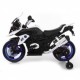 Moto Motocicletta Elettrica 12V Per Bambini Touring Bianco Dugez