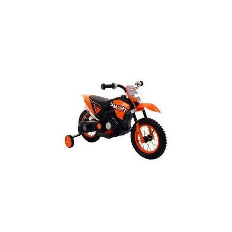 Moto Motocicletta Elettrica 6V Per Bambini Minicross Orange Dugez