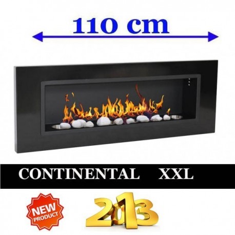 Biofireplaces Bio fireplaces ethanol fireplaces Black CONTINENTAL XXL 110 x 40 FD96