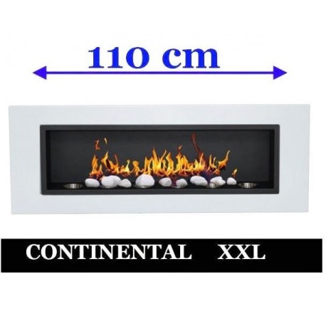 Biofireplaces Bio fireplaces ethanol fireplaces white CONTINENTAL XXL 110 x 40 FD96
