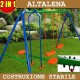 OUTDOOR KIDS CHILDRENS GARDEN DOUBLE SWING S003 , 4 place and GLIDER ,Outdoor Backyard Play Games