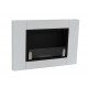 MEGALINE cm.78 SMALL GLASS Bianco Biofireplace Bio fireplaces ethanol fireplace