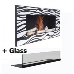 ZEBRATO glass DELTA 2 Biofireplace. Bio fireplaces ethanol fireplaces