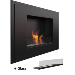 VISCONTI Alpha Glass black Biofireplace. Bio fireplaces ethanol fireplace