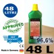 48 litri di bioetanolo alta qualità 96,6% in 48 bottiglie da 1 litro