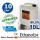 10 litres de bioéthanol de haute qualité de 96,6% à 1 bidon de 10 litres
