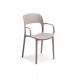 Sedia design moderno - lussuosa - mod firenze colore marrone
