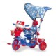 Triciclo Orsetto Rosso Con Pedali e Cappottina Parasole Gioco Per Bambini