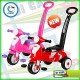 TRICICLO MOTO SCOOTER SUMMER ROSA CON MANIGLIONE GIOCO PER BIMBI BAMBINI