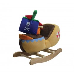 Dondolino Nave pirata in stoffa per bambini