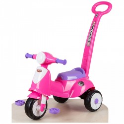 Moto Triciclo Summer a Spinta con Pedali per Bambini color Rosa